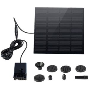 Tinor - Solar Water Fountain - Solar Powered Fountain - Garden Water Pump - Solar Water Pump with 6 Nozzles for Bird Bath - Pool Pond Decoration