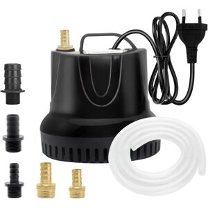 COOCHEER Submersible Water Pump 25W, 1500 L/H Ultra Quiet Water Pump Submersible Pond Pump for Pond, Garden Fountain Aquarium with 5 Nozzles 1.5M Transparent