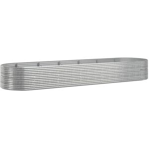 Vidaxl - Garden Raised Bed Powder-coated Steel 510x140x68 cm Silver