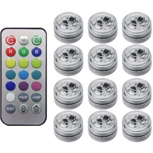 TLILY 12Pcs Wireless Colorful led Car Interior Ambient Light Remote Control Battery Operated Vase Pool Pond Lantern Decoration TLILY 12Pcs Wireless Colorful led Car Interior Ambient Light Remote Control Battery Operated Vase Pool Pond Lantern Decoration