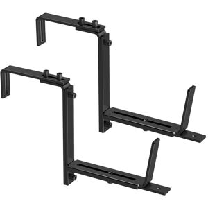 TLILY 2PCS Adjustable Planter Box Brackets, Brackets for Window Boxes Hanging Flower Holders, Heavy Duty Wall TLILY 2PCS Adjustable Planter Box Brackets, Brackets for Window Boxes Hanging Flower Holders, Heavy Duty Wall