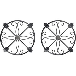 TLILY 2X Plant Caddy with Wheels Rolling Plant Stand, Heavy Duty Iron Garden Flower Pot, Potted Plant Dolly with Locking a TLILY 2X Plant Caddy with Wheels Rolling Plant Stand, Heavy Duty Iron Garden Flower Pot, Potted Plant Dolly with Locking a