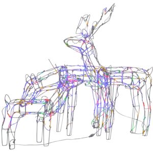 3 Piece Christmas Light Display Reindeers 229 LEDs vidaXL 3 Piece Christmas Light Display Reindeers 229 LEDs vidaXL