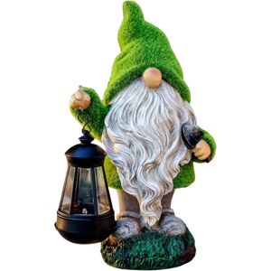 Gotrays - 33cm, Garden Gnome Decoration with Solar Lights, Original gnome Statue, Waterproof Resin, for Outdoor Lawn Yard, Cute Party Gifts Gotrays - 33cm, Garden Gnome Decoration with Solar Lights, Original gnome Statue, Waterproof Resin, for Outdoor Lawn Yard, Cute Party Gifts