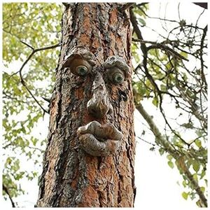 Wddnaot - 3D Tree Face Art Ornaments - Funny Old Man Face Sculpture - Garden Decoration (b) Wddnaot - 3D Tree Face Art Ornaments - Funny Old Man Face Sculpture - Garden Decoration (b)