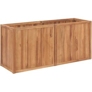vidaXL Garden Raised Bed 150x50x70 cm Solid Teak Wood vidaXL Garden Raised Bed 150x50x70 cm Solid Teak Wood