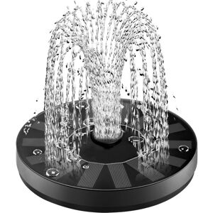 Aiperq - 5W Solar Fountain, 1500mAh Battery Solar Pond Pump, Upgraded Floating Solar Fountain with 6 Styles Fountain for Garden, Bird Bath and Pond Aiperq - 5W Solar Fountain, 1500mAh Battery Solar Pond Pump, Upgraded Floating Solar Fountain with 6 Styles Fountain for Garden, Bird Bath and Pond