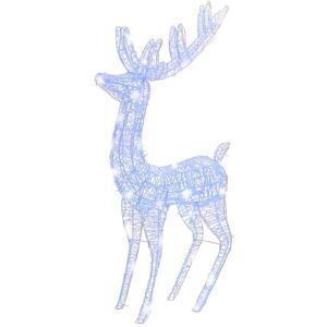 XXL Acrylic Christmas Reindeers 250 LED 3 pcs 180 cm Blue vidaXL XXL Acrylic Christmas Reindeers 250 LED 3 pcs 180 cm Blue vidaXL