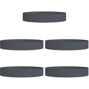 Vidaxl - Garden Planters 5 pcs Anthracite 120 x 120 x 20 cm Steel Vidaxl - Garden Planters 5 pcs Anthracite 120 x 120 x 20 cm Steel