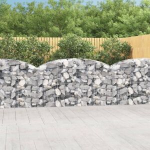 vidaXL Arched Gabion Basket 200x50x100/120 cm Galvanised Iron vidaXL Arched Gabion Basket 200x50x100/120 cm Galvanised Iron