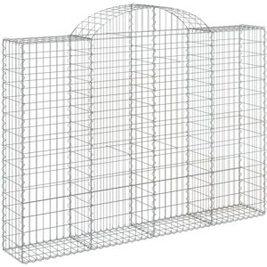 vidaXL Arched Gabion Basket 13 pcs 200x30x140/160 cm - Gabion Basket vidaXL Arched Gabion Basket 13 pcs 200x30x140/160 cm - Gabion Basket