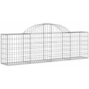 vidaXL Arched Gabion Basket 11 pcs Steel 200x30x60/80 cm - Garden Decor vidaXL Arched Gabion Basket 11 pcs Steel 200x30x60/80 cm - Garden Decor