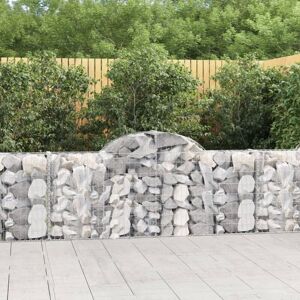 vidaXL Arched Gabion Basket 15 pcs - Garden Decor vidaXL Arched Gabion Basket 15 pcs - Garden Decor
