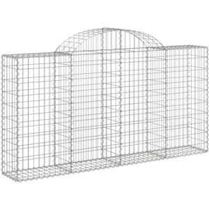 vidaXL Arched Gabion Basket 4 pcs - Garden Decorative Wall vidaXL Arched Gabion Basket 4 pcs - Garden Decorative Wall