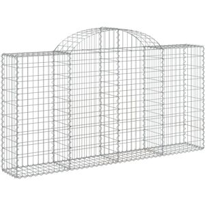 vidaXL Arched Gabion Basket - Garden Wall Support vidaXL Arched Gabion Basket - Garden Wall Support