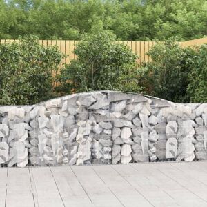 vidaXL Arched Gabion Basket 8 pcs - Garden Decorative Wall vidaXL Arched Gabion Basket 8 pcs - Garden Decorative Wall