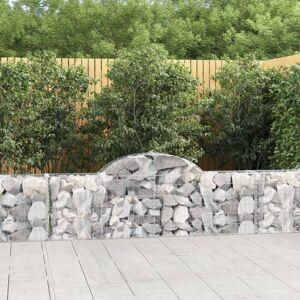 vidaXL Arched Gabion Basket 7 pcs 200x30x60/80 cm - Gabion Basket vidaXL Arched Gabion Basket 7 pcs 200x30x60/80 cm - Gabion Basket