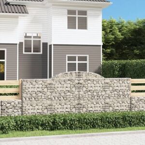 vidaXL Arched Gabion Basket - Garden Decorative Retaining Wall - 300x50x120/140 cm vidaXL Arched Gabion Basket - Garden Decorative Retaining Wall - 300x50x120/140 cm