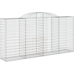 vidaXL Arched Gabion Basket - 11 pcs - 300x50x140/160 cm - Garden Decor vidaXL Arched Gabion Basket - 11 pcs - 300x50x140/160 cm - Garden Decor