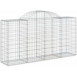 vidaXL Arched Gabion Basket 3 pcs - Garden Decorative Walls vidaXL Arched Gabion Basket 3 pcs - Garden Decorative Walls