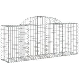 vidaXL Arched Gabion Basket - 12 pcs, 200x50x80/100 cm vidaXL Arched Gabion Basket - 12 pcs, 200x50x80/100 cm