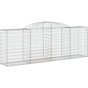 vidaXL Arched Gabion Basket - 30 pcs, Galvanised Iron, 300x50x100/120 cm vidaXL Arched Gabion Basket - 30 pcs, Galvanised Iron, 300x50x100/120 cm