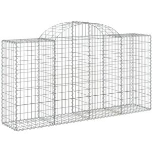 vidaXL Arched Gabion Basket - Garden Decorative Wall vidaXL Arched Gabion Basket - Garden Decorative Wall
