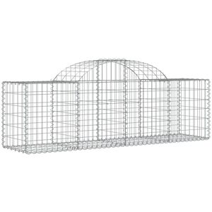 vidaXL Arched Gabion Baskets 6 pcs - Garden Decorative Wall vidaXL Arched Gabion Baskets 6 pcs - Garden Decorative Wall