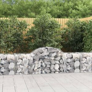 vidaXL Arched Gabion Basket 15 pcs - Garden Fence vidaXL Arched Gabion Basket 15 pcs - Garden Fence