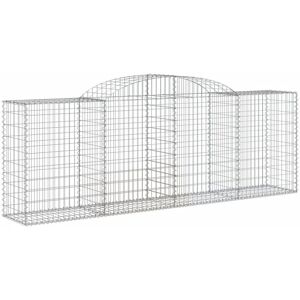 vidaXL Arched Gabion Basket - Garden Decorative Wall vidaXL Arched Gabion Basket - Garden Decorative Wall