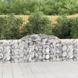 vidaXL Arched Gabion Basket - 15 pcs - 300x30x80/100 cm - Garden Decor vidaXL Arched Gabion Basket - 15 pcs - 300x30x80/100 cm - Garden Decor