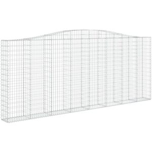 Maisonchic - Arc-shaped Galvanized Iron Garden Gabion 400x30x160/180 cm - Garden Barrier Maisonchic - Arc-shaped Galvanized Iron Garden Gabion 400x30x160/180 cm - Garden Barrier