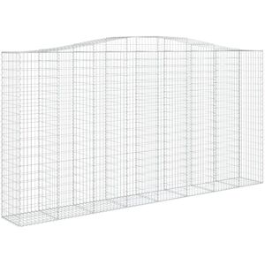 vidaXL Arched Gabion Basket 400x50x200/220 cm Steel Garden Wall vidaXL Arched Gabion Basket 400x50x200/220 cm Steel Garden Wall
