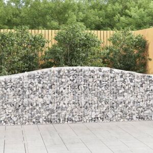 vidaXL Arched Gabion Basket - 10 pcs - 400x50x80/100 cm - Garden Decoration vidaXL Arched Gabion Basket - 10 pcs - 400x50x80/100 cm - Garden Decoration