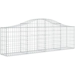 vidaXL Garden Gabions - Arched 9 pcs, Zinc Steel vidaXL Garden Gabions - Arched 9 pcs, Zinc Steel
