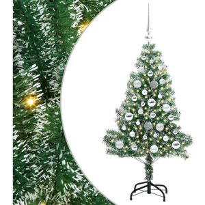 Artificial Christmas Tree Snow Flocked with LED Light 120 cm vidaXL Artificial Christmas Tree Snow Flocked with LED Light 120 cm vidaXL