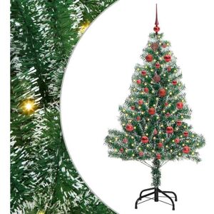 Artificial Christmas Tree Snow Flocked with LED Light 150 cm vidaXL Artificial Christmas Tree Snow Flocked with LED Light 150 cm vidaXL