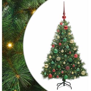 Artificial Christmas Tree with 150 LEDs Green 120 cm PE and PVC vidaXL Artificial Christmas Tree with 150 LEDs Green 120 cm PE and PVC vidaXL