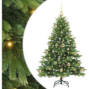Artificial Christmas Tree with 150 LEDs Green 120 cm PE and PVC vidaXL Artificial Christmas Tree with 150 LEDs Green 120 cm PE and PVC vidaXL