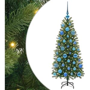 Artificial Christmas Tree with 150 LEDs Green 120 cm PE and PVC vidaXL Artificial Christmas Tree with 150 LEDs Green 120 cm PE and PVC vidaXL