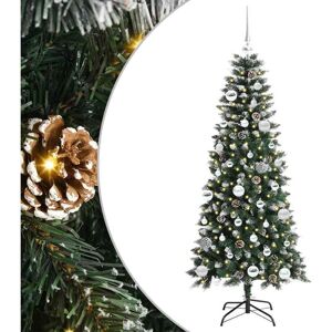 Artificial Christmas Tree with 150 LEDs Green 66 x 66 x 150 cm vidaXL Artificial Christmas Tree with 150 LEDs Green 66 x 66 x 150 cm vidaXL
