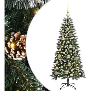 Artificial Christmas Tree with 150 LEDs Green 55 x 55 x 120 cm vidaXL Artificial Christmas Tree with 150 LEDs Green 55 x 55 x 120 cm vidaXL