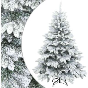 Artificial Hinged Christmas Tree Snow Flocked White 120 cm vidaXL Artificial Hinged Christmas Tree Snow Flocked White 120 cm vidaXL