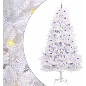 Artificial Hinged Christmas Tree White 300 cm PVC and Steel vidaXL Artificial Hinged Christmas Tree White 300 cm PVC and Steel vidaXL