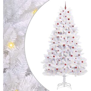 Artificial Hinged Christmas Tree White 300 cm PVC and Steel vidaXL Artificial Hinged Christmas Tree White 300 cm PVC and Steel vidaXL
