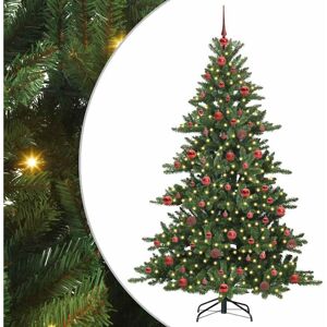Artificial Hinged Christmas Tree with 300 LEDs 180 cm PVC vidaXL Artificial Hinged Christmas Tree with 300 LEDs 180 cm PVC vidaXL