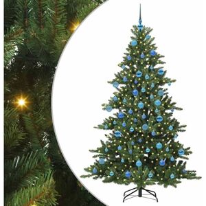 Artificial Hinged Christmas Tree with 300 LEDs 180 cm PVC vidaXL Artificial Hinged Christmas Tree with 300 LEDs 180 cm PVC vidaXL