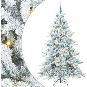 Artificial Hinged Christmas Tree with 300 LEDs 180 cm PVC vidaXL Artificial Hinged Christmas Tree with 300 LEDs 180 cm PVC vidaXL
