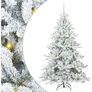 Artificial Hinged Christmas Tree with 300 LEDs 180 cm PVC vidaXL Artificial Hinged Christmas Tree with 300 LEDs 180 cm PVC vidaXL