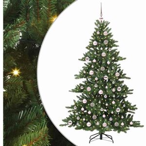Artificial Hinged Christmas Tree with 300 LEDs 180 cm PVC vidaXL Artificial Hinged Christmas Tree with 300 LEDs 180 cm PVC vidaXL